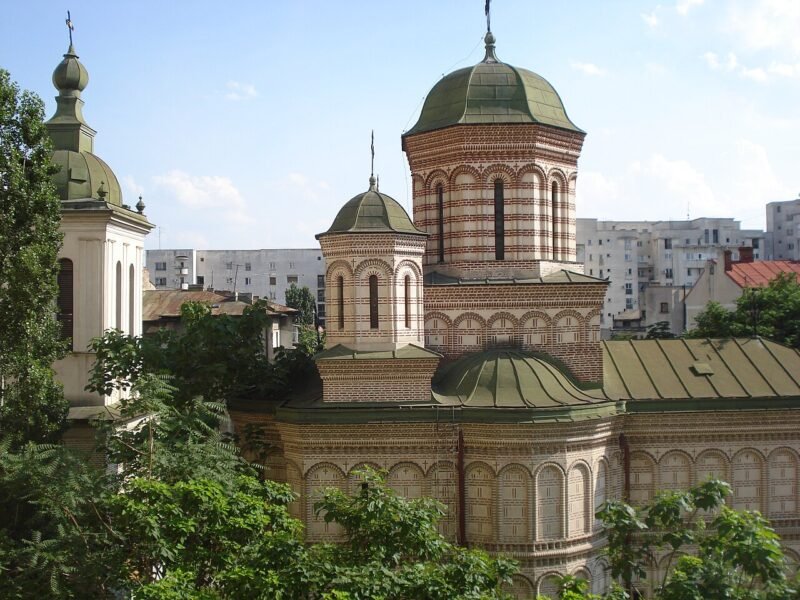 Biserica mănăstirii Mihai Vodă din București, fotografiată în prezent