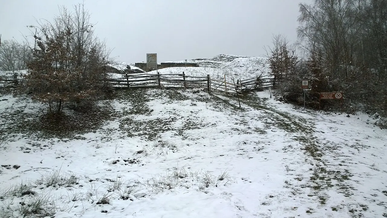 Ziduri de piatră ale cetății dacice de la Costești-Blidaru, în Munții Orăștiei