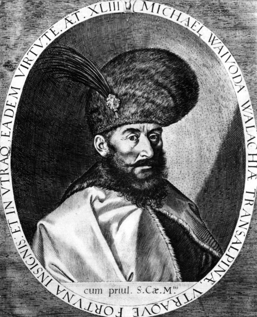 Portret gravat al lui Mihai Viteazul, realizat de Aegidius Sadeler
