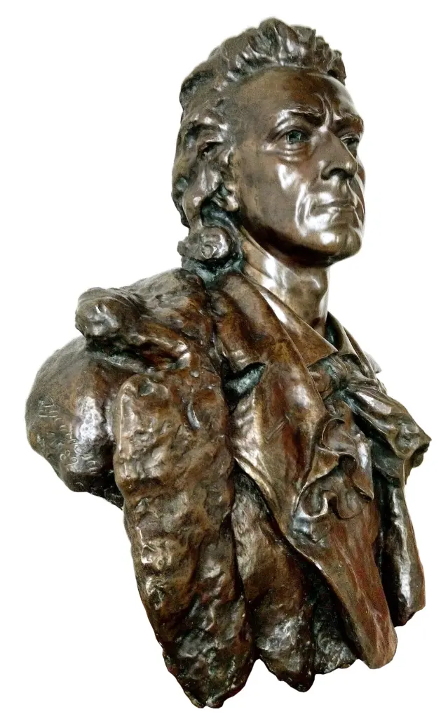 Portretul actorului Mihail Pascaly, lucrare din 1882 semnată de Ion Georgescu