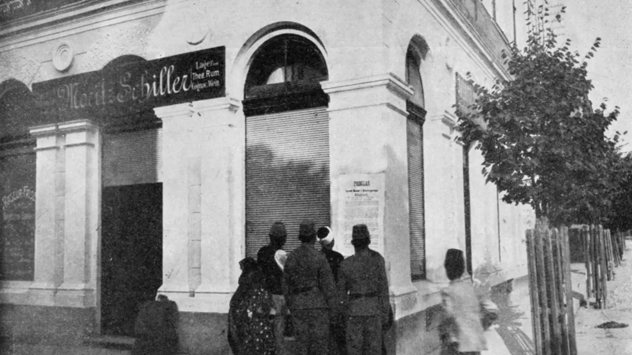 Afișe cu proclamația anexării Bosniei și Herțegovinei, Sarajevo, 7 octombrie 1908