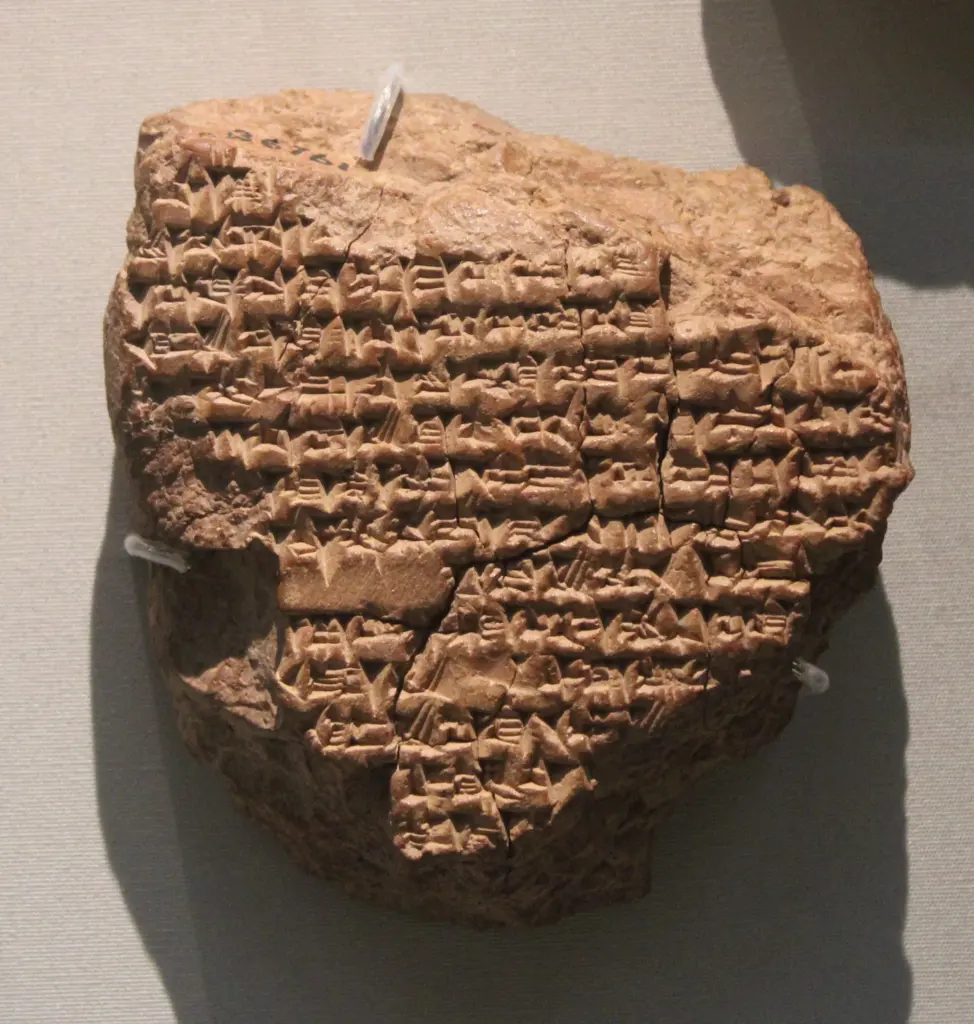 Tăbliță de lut cu scriere cuneiformă, jurnal astronomic babilonian din anii 331-330 î.Hr.